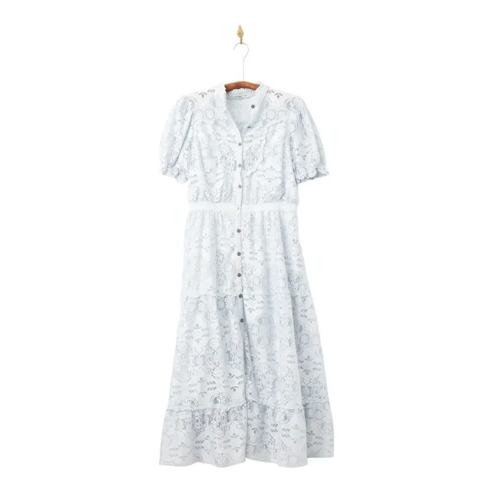 Pamela Love x RTR Blue Lace Victorian Dress Size XL - Picture 4 of 8